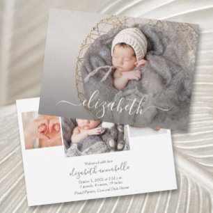 Newborn Photo Collage Birth Announcements