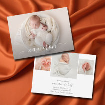 Newborn Photo Collage Birth Announcements