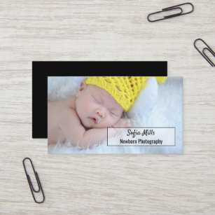 Newborn Photography Baby Photographer Photo Business Card