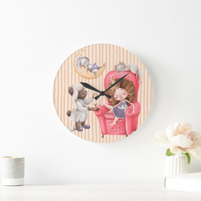 Newborn Princess Nursery Acrylic Wall Clock (Home)