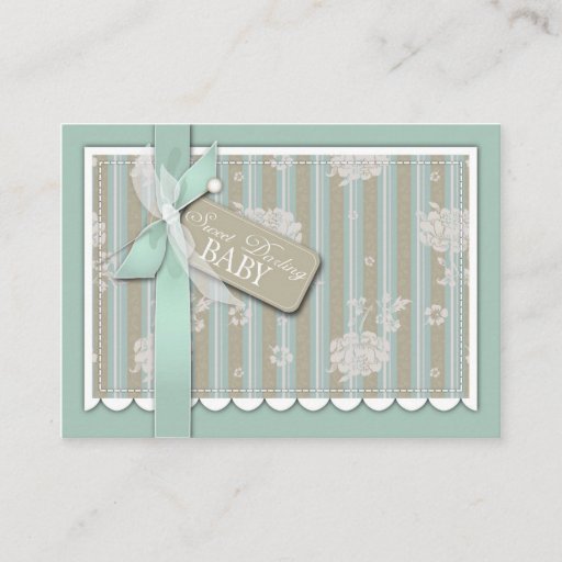 Customizable Newborn Reminder Notecard Business Card Templates