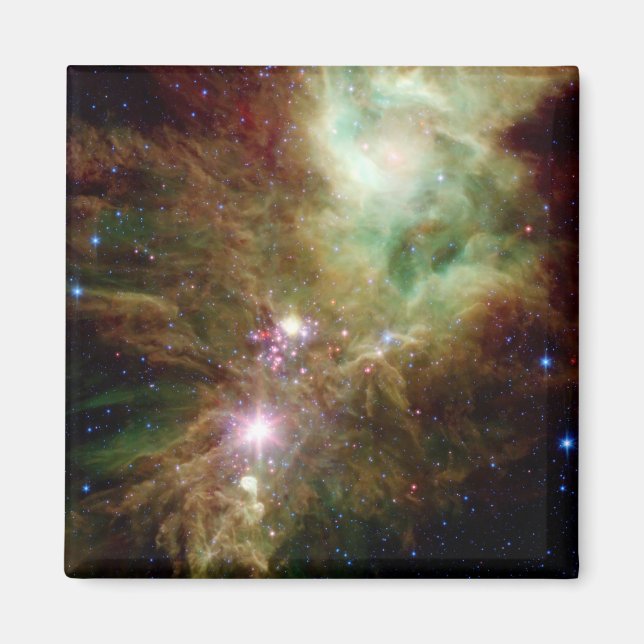 Newborn stars in the Christmas Tree cluster Magnet (Front)