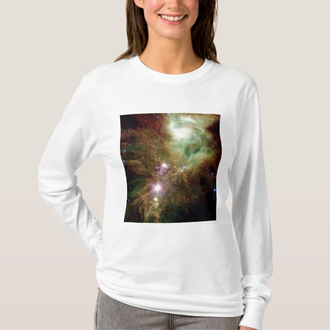 Newborn stars in the Christmas Tree cluster T-Shirt (Front)