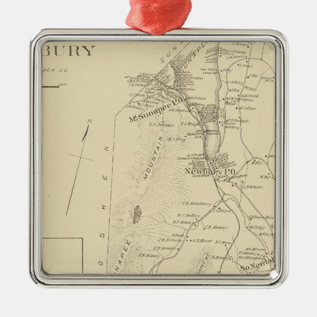 Newbury Metal Ornament (Front)