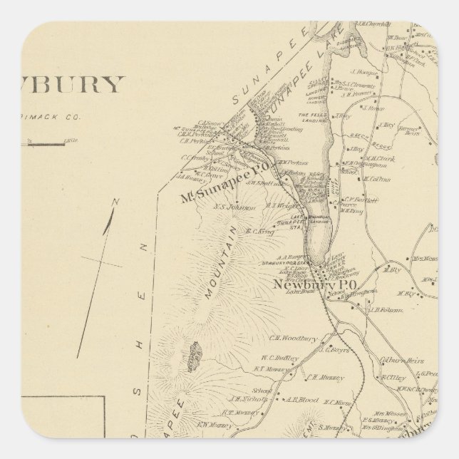 Newbury Square Sticker (Front)