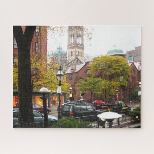 Newbury Street Boston Jigsaw Puzzle