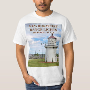 Newburyport Harbor Range Lights, Mass. T-Shirt