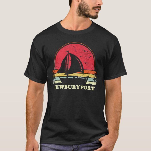 Newburyport Massachusetts Boating Captain Sailor S T-Shirt (Front)