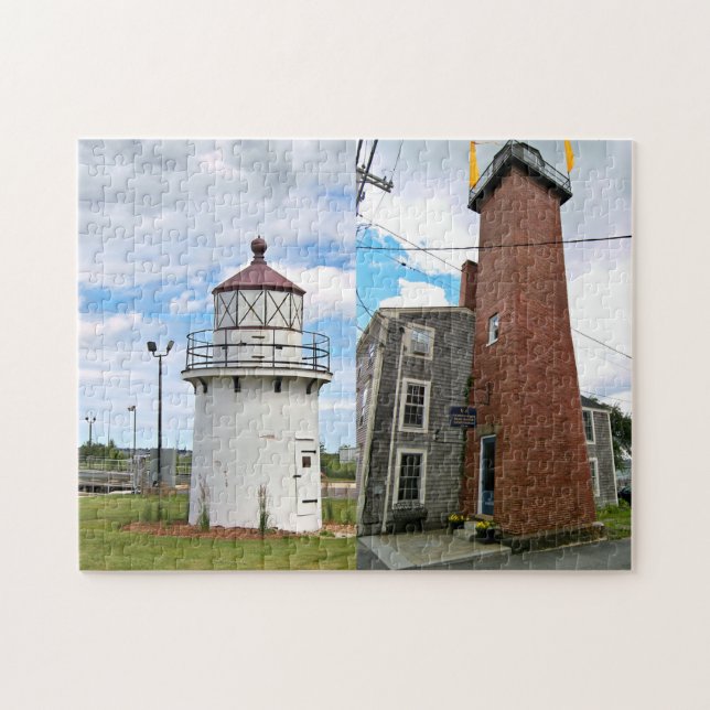 Newburyport Range Lights, Massachusetts Puzzle (Horizontal)