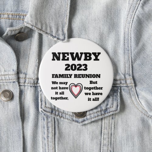 NEWBY FAMILY REUNION 2023 BUTTON