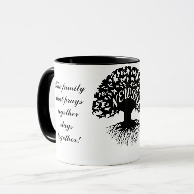 NEWBY FAMILY TREE MUG (Front Left)