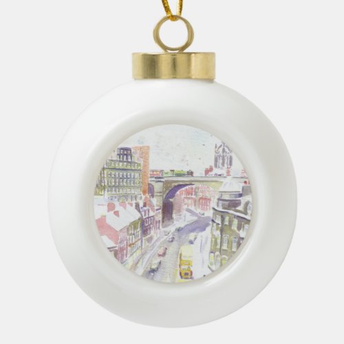 Newcastle AEC Regent Christmas bauble Ceramic Ball Christmas Ornament