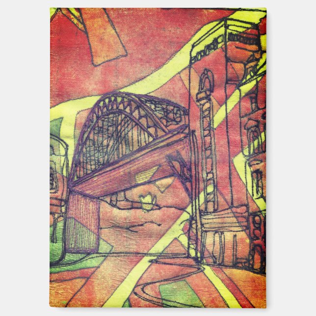 Newcastle bridge magnet (Front)