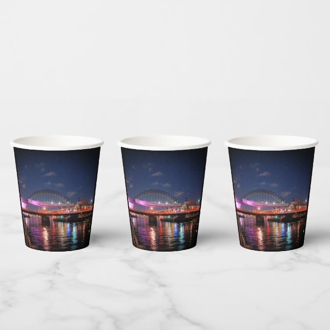 Newcastle bridges paper cups (Multi)