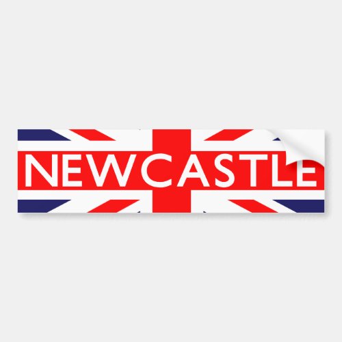 Newcastle  British Flag Bumper Sticker