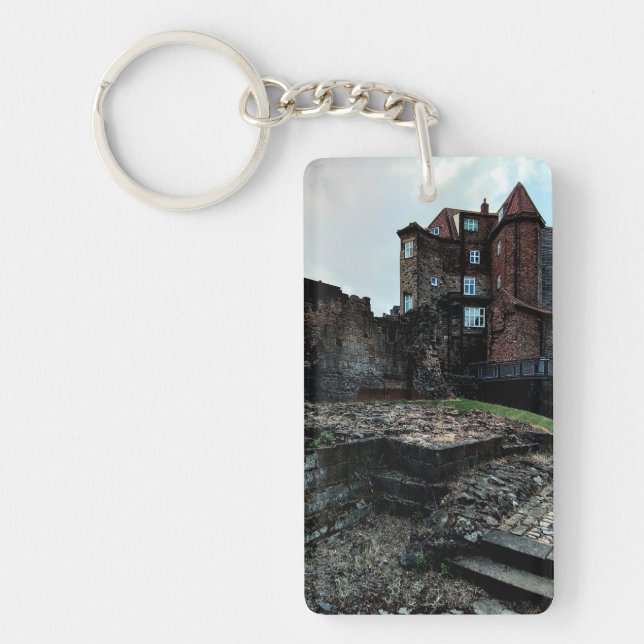 Newcastle castle , ruins keychain (Front)