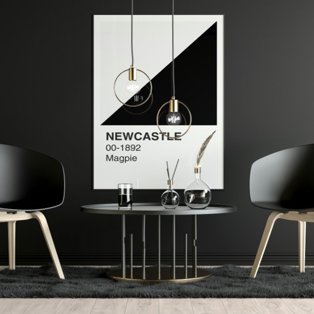 Newcastle Magpie - White Border Poster (Creator Uploaded)