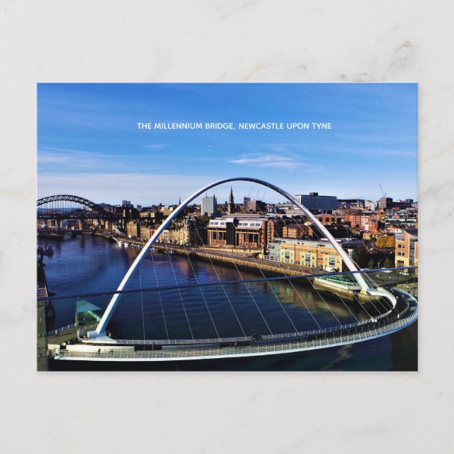 Newcastle Millennium Bridge Postcard (Front)