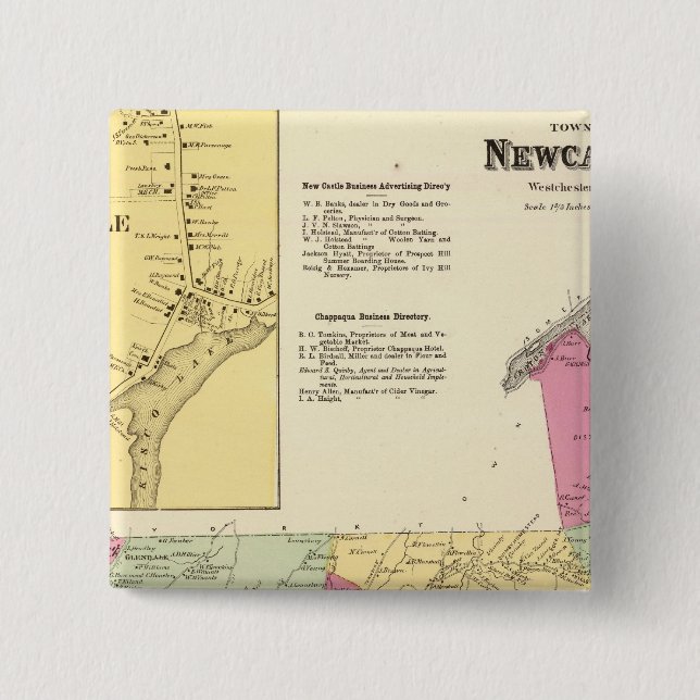 Newcastle, Town Pinback Button (Front)