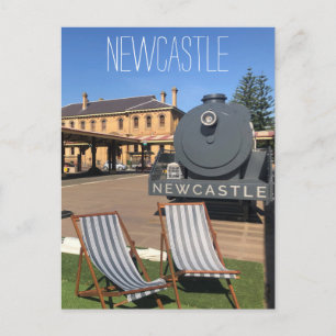 newcastle train postcard