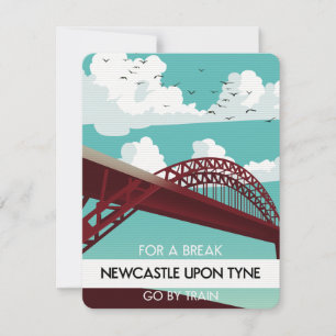 Newcastle upon Tyne bridge poster.