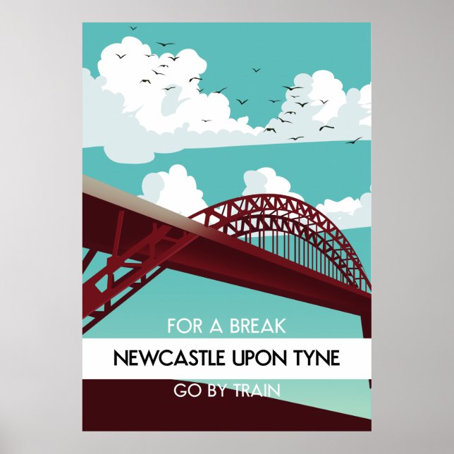 Newcastle upon Tyne bridge poster. Poster (Front)
