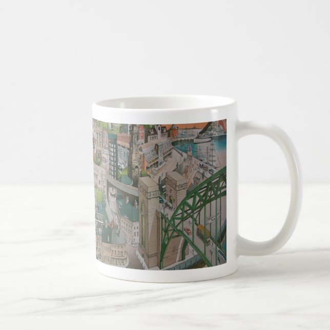Newcastle upon Tyne through the Years Mug (Right)