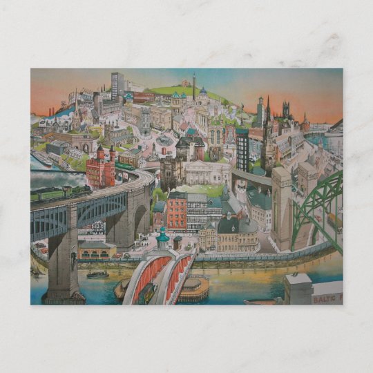 Newcastle upon Tyne through the Years Postcard