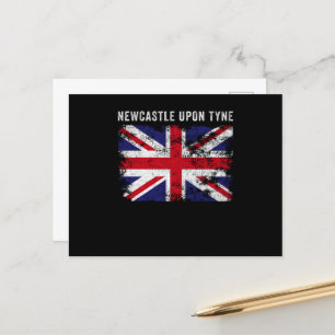 Newcastle Upon Tyne UK Flag England Souvenir Postcard