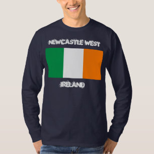 Newcastle West, Ireland with Irish flag T-Shirt