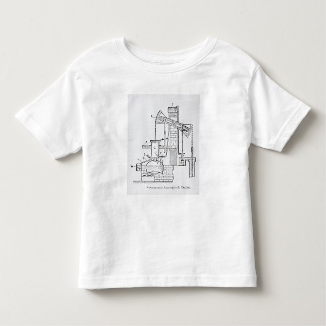 Newcomen's Atmospheric Engine Toddler T-shirt (Front)