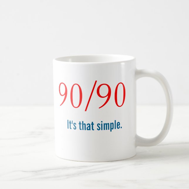 Newcomer 90/90 Slogan - AA NA Coffee Mug (Right)