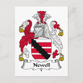 Newell Family Crest Postcard