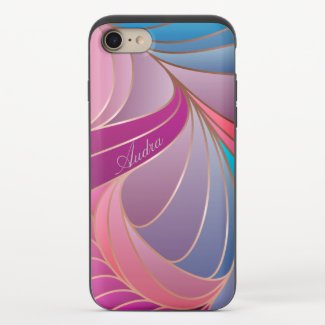 Newer Than Art Nouveau Fanned Color iPhone 8/7 Slider Case
