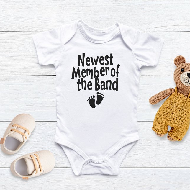 Newest Band Member, Baby Shower Gift, Music Lover  Bodysuit (Creator Uploaded)