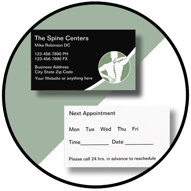 Newest Chiropractor Appointment Business Cards (Creator Uploaded)