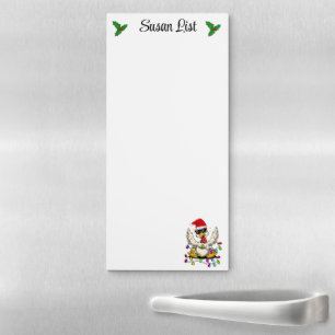 Newest Christmas Grocery Shopping List Magnetic Notepad