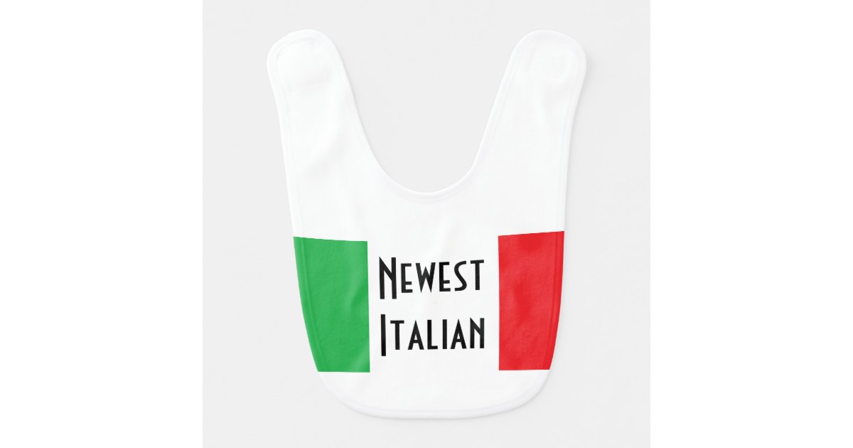 "Newest Italian" Baby Bib