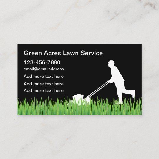 Newest Lawn Service Business Cards | Zazzle.com