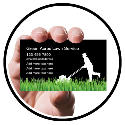 Newest Lawn Service Business Cards