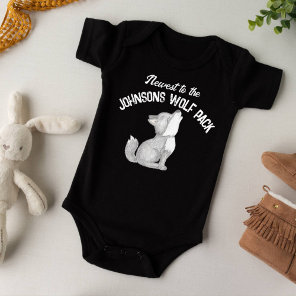 Newest to the wolf pack baby gifts baby bodysuit