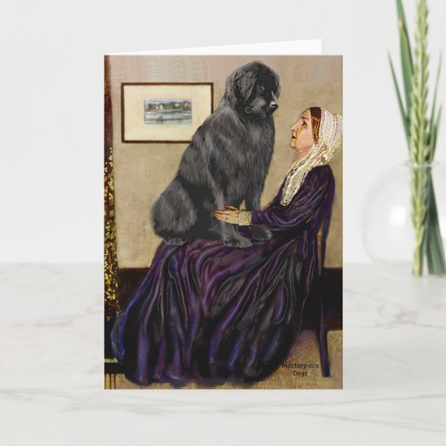 Newfie 1 - Whistler's Mother Card (Front)