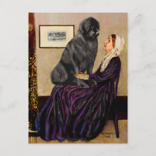 Newfie 1 - Whistler's Mother Postcard