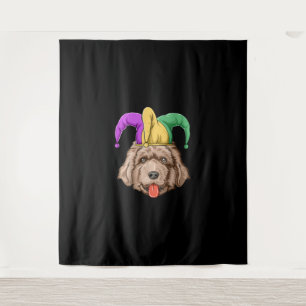 Newfie dog with hat newfoundland owner gift tapestry
