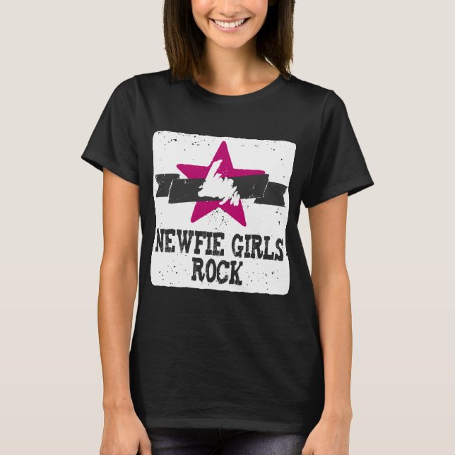 Newfie Girls Rock T-Shirt (Front)
