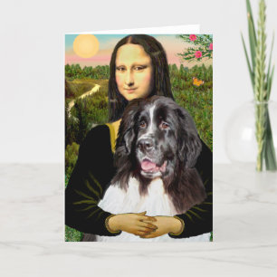 Newfie (Landseer3) - Mona Lisa Card