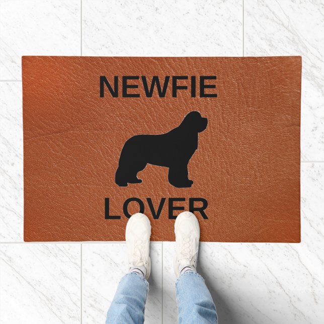 newfie lover newfoundland dog doormat (Indoor)