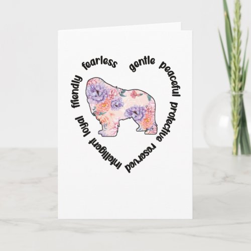 Newfie Lover Newfoundland Dog Owner Newfie Mom Dad Card