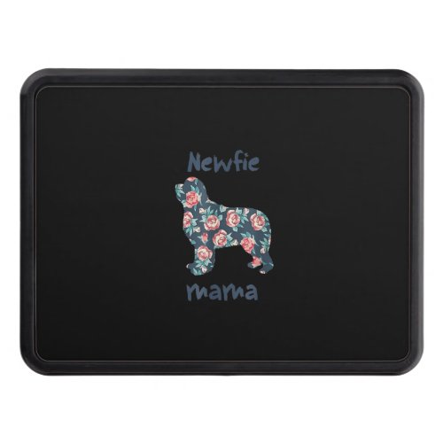 Newfie mama  newfoundland dog mom present hitch cover