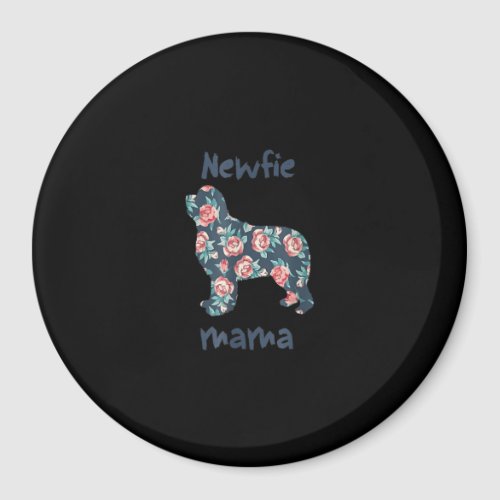 Newfie mama  newfoundland dog mom present magnet